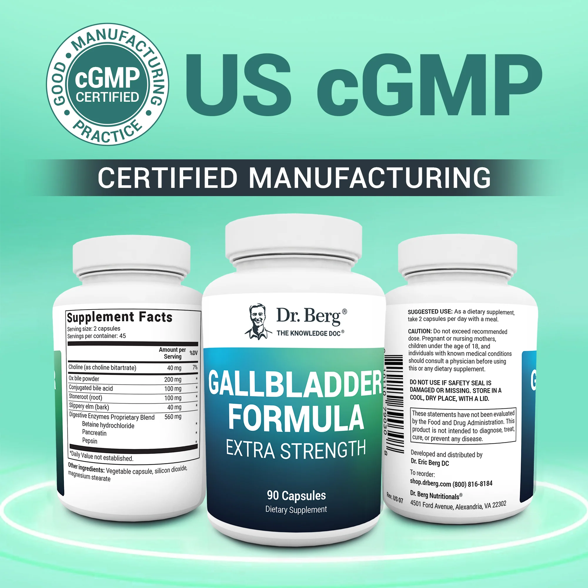 Gallbladder Formula Extra Strength with Ox Bile and Digestive Enzymes – 90 Vegetable Capsules - Image 10